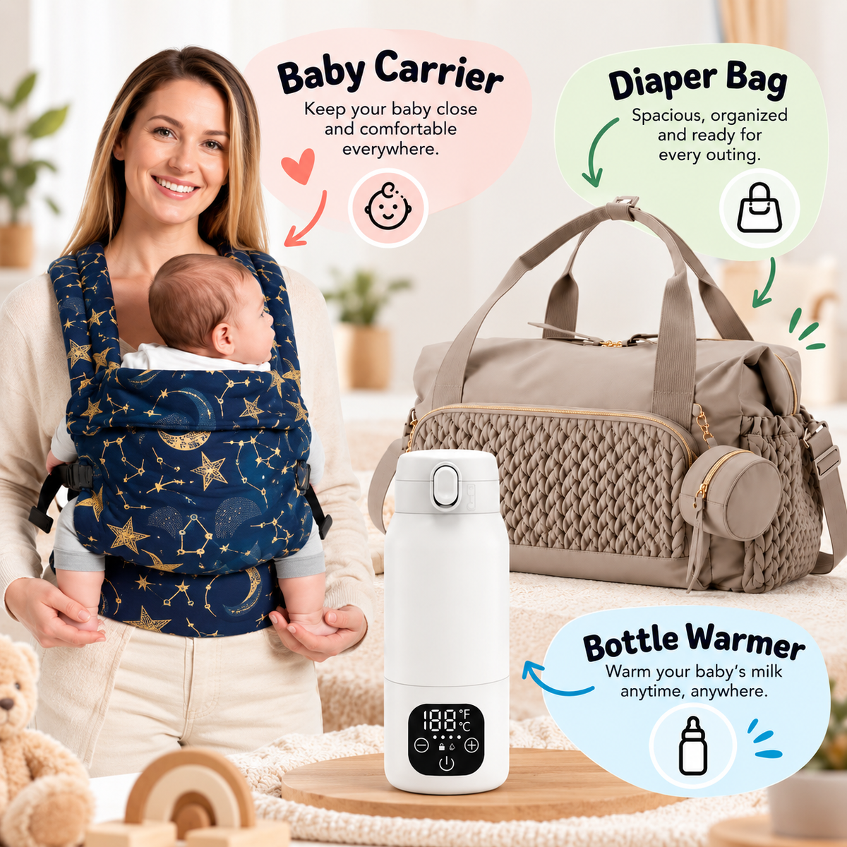Baby Carrier Essentials Bundle