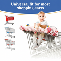 universal baby cart cover fitting different shopping carts with secure seating