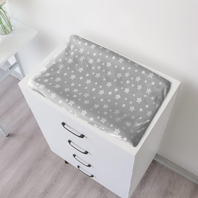 Machine washable baby changing pad cover, perfect for easy care.