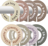 baby closet dividers round set of 8 with size labels for clothes organization