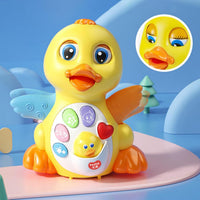Baby crawling duck activity toy with music and movement