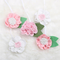 Assembly components for pink musical baby crib mobile