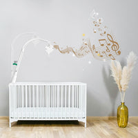 Components included with detachable crib mobile holder