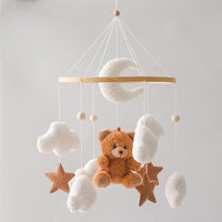 baby crib mobile teddy bear nursery hanging decor for newborn