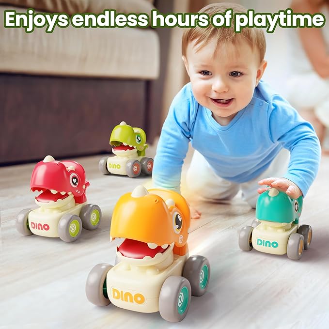 baby dinosaur car toy set for 6 to 18 months