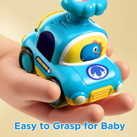 Baby dinosaur car toy travel set for toddlers