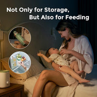 Mom Feeding Baby Using  Bottle – Ideal for Breastfeeding and Milk Storage