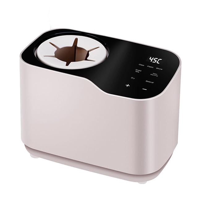 Modern baby formula preparation appliance with top-access mixing compartment