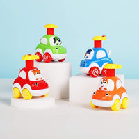 baby friction animal car toy set for 1 year old kids