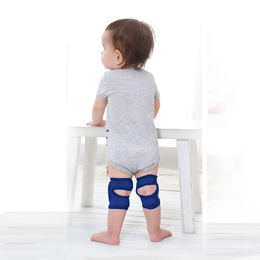 Cushioned baby knee guard designed for comfortable crawling and floor play