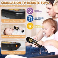 Baby learning remote toy with buttons sound toy for sensory development