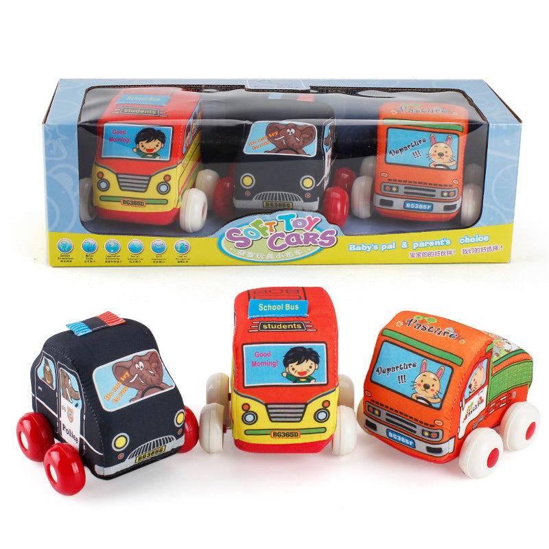 Baby learning toy cars set for motor skills development