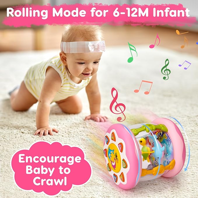 Baby light projector musical toy ocean theme sensory toy for infants