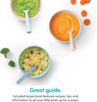 Baby meal preparation system with steaming and blending functions