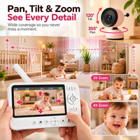 Detailed view of the parent unit showing its VOX button and microphone controls