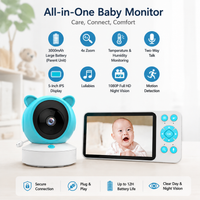 Baby monitor with two way audio communication