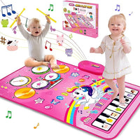 Baby music mat for toddlers 1-3 years piano musical toy for early learning