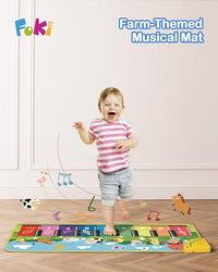 Baby musical piano mat touch playmat with sound keys educational sensory toy for toddlers
