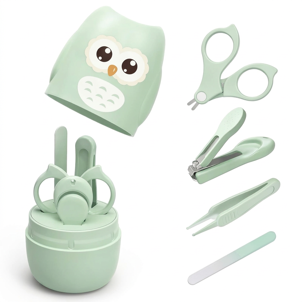 4-in-1 Baby Nail Care Kit with Cute Carrying Case for Newborn and Toddler