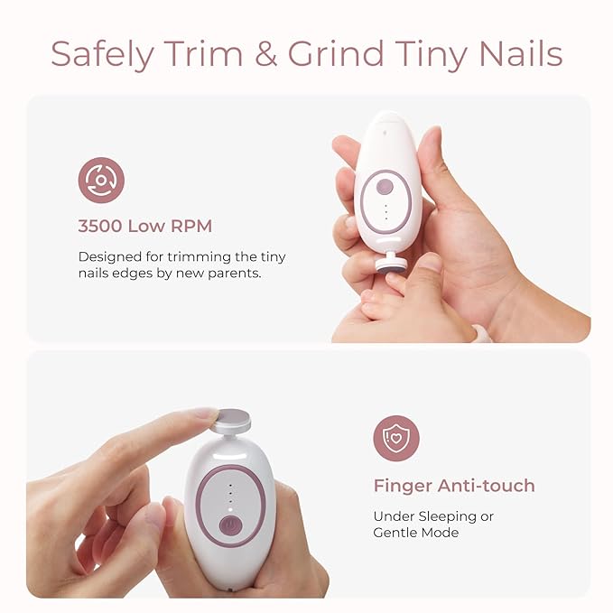 Interchangeable filing pads for electric baby nail file