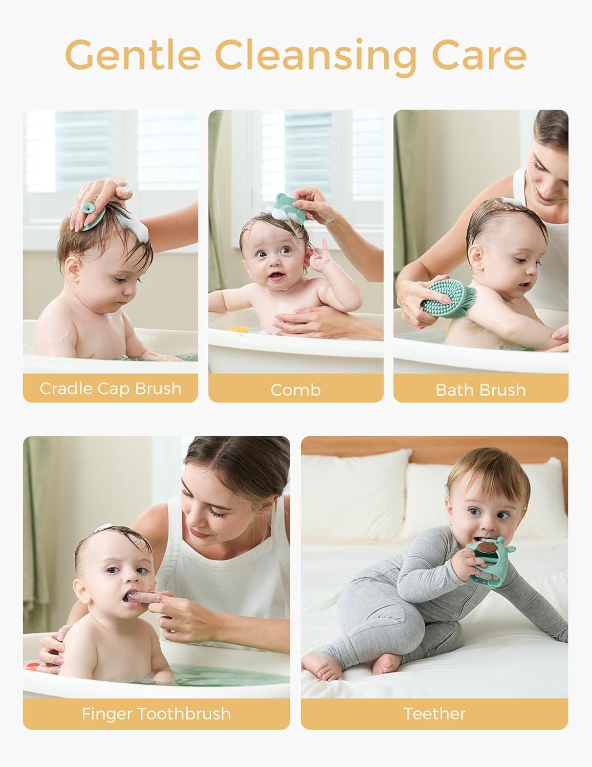 Adult using an electric nail file during baby nail care