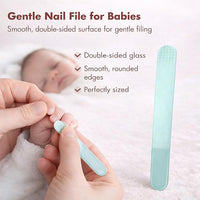 Close-up of Baby Nail Clippers, Scissors, Tweezers, and File Set