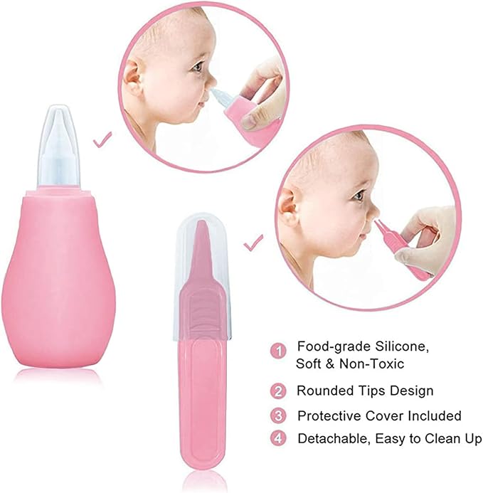 Nasal aspirator for babies to gently clear nasal passages and relieve congestion
