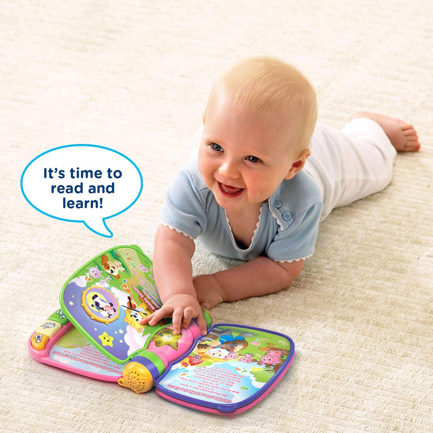 Baby nursery rhymes learning toy with interactive sound features