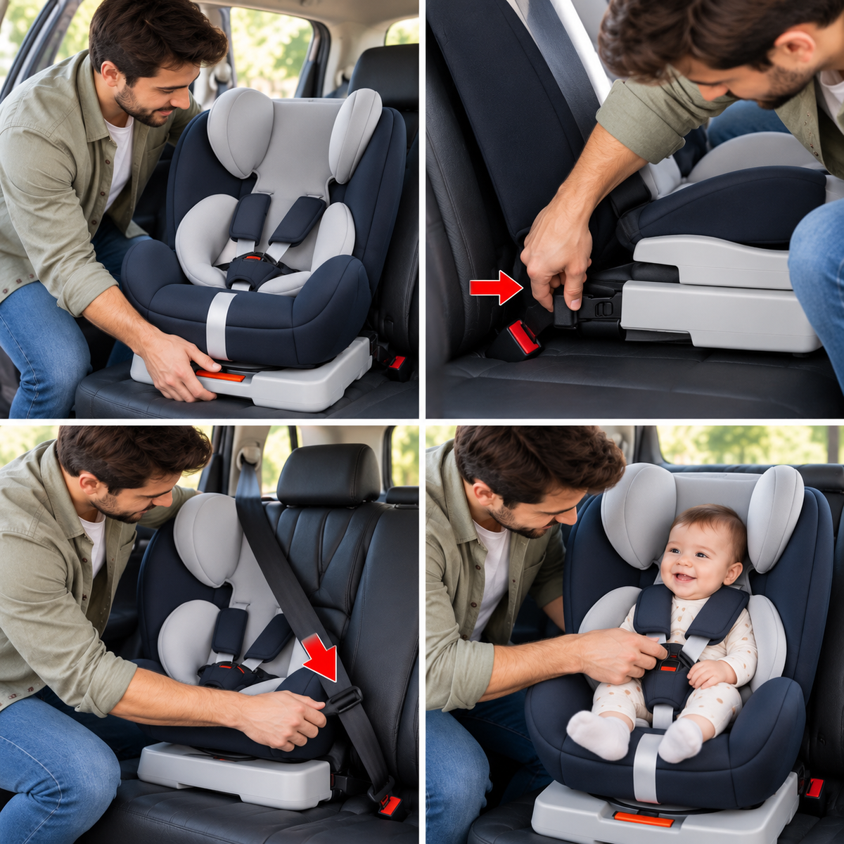 Baby outing essential set with three convenient travel products