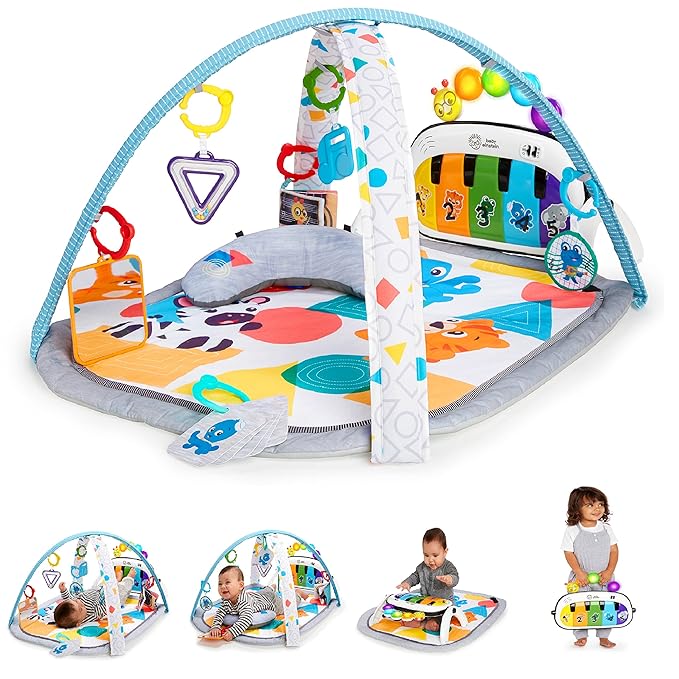 Baby play gym piano tummy time mat musical activity mat for infants 0-6 months