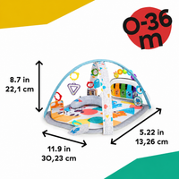 Baby play gym with hanging toys sensory activity mat for newborn infants