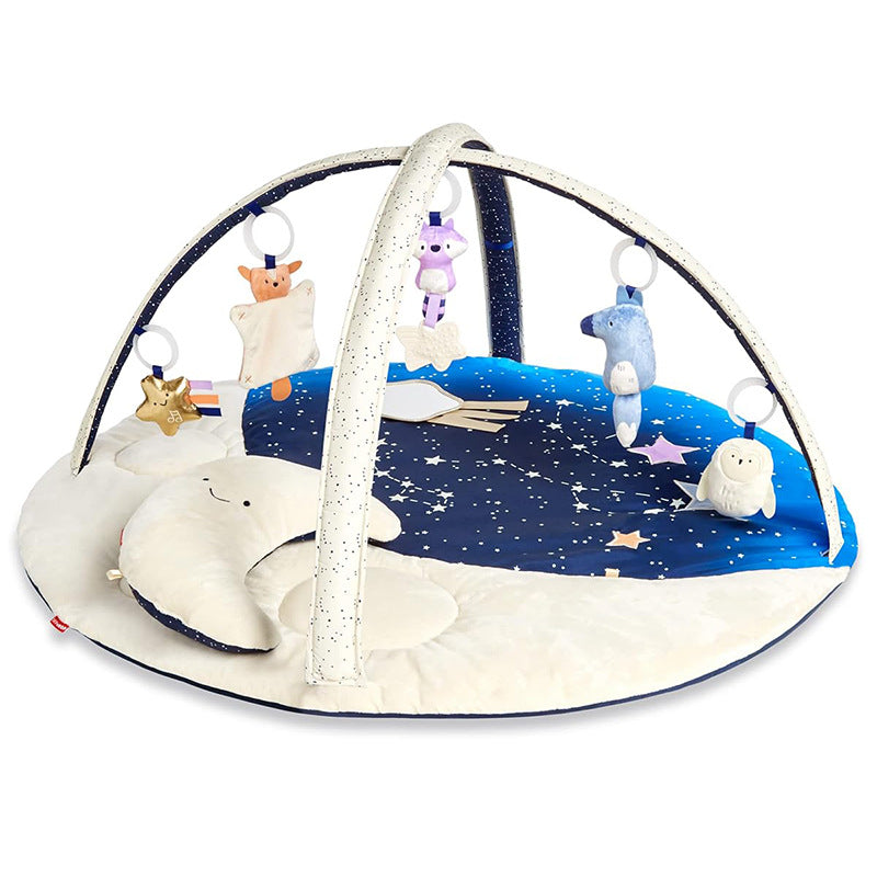 Baby play mat with play gym arches and hanging toys