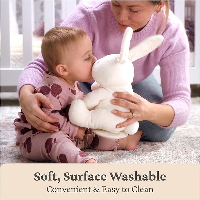 Cream-colored Flora the Bunny plush toy for naptime and play