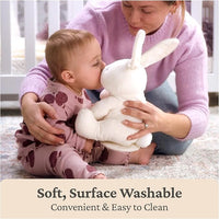 Cream-colored Flora the Bunny plush toy for naptime and play