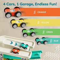 baby race track wooden toy for early learning