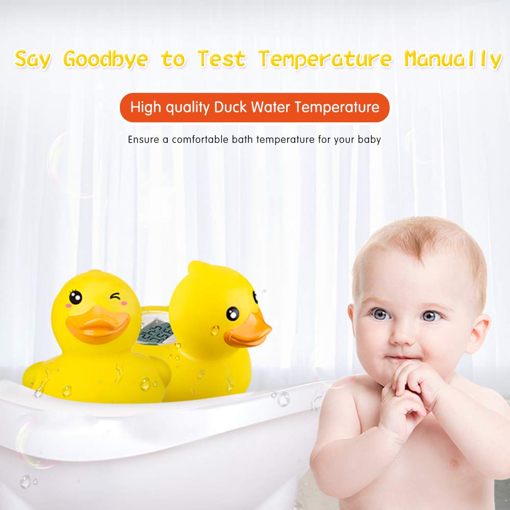 Safe water temperature monitor for baby baths