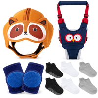 Baby safety helmet with soft padded animal design for crawling and early walking