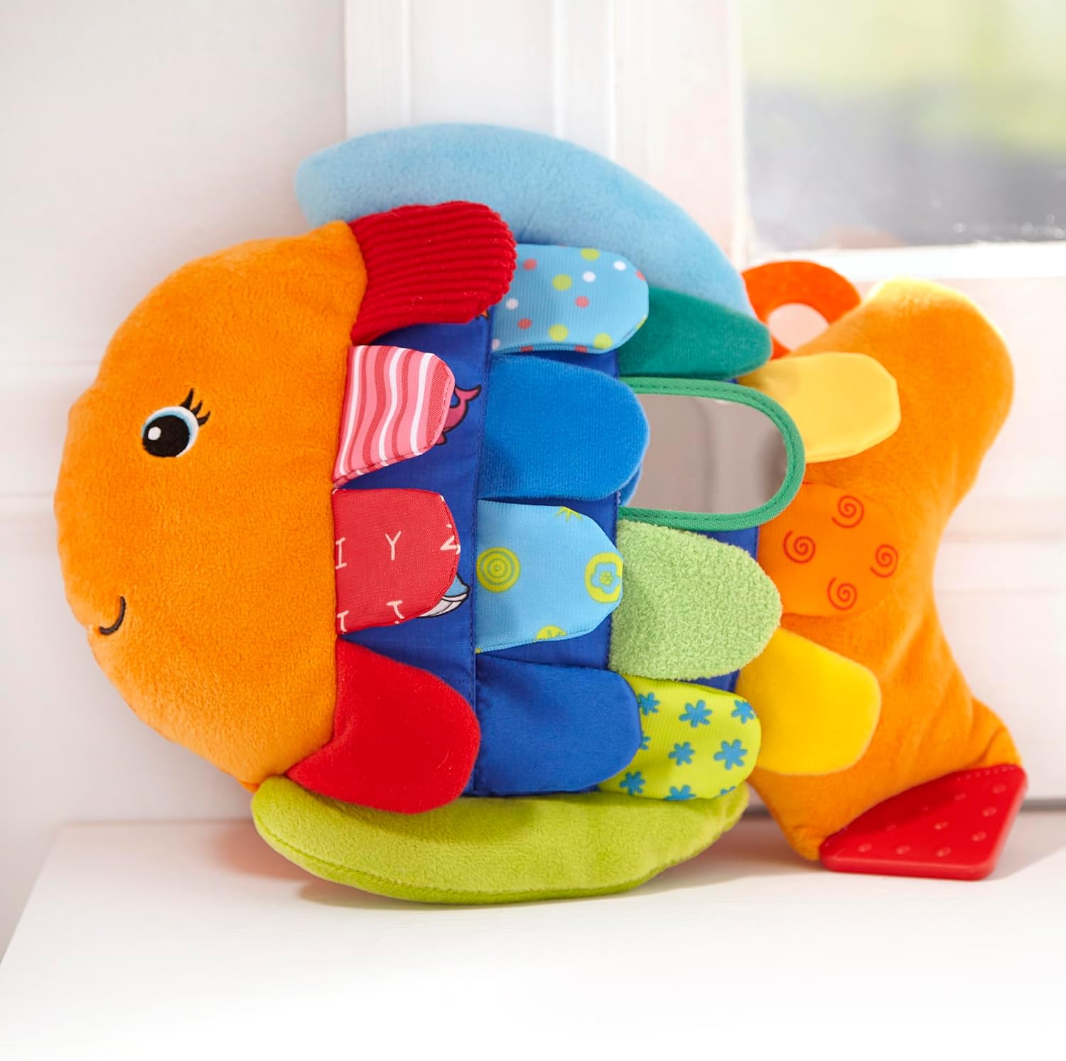 Baby sensory book Flip Fish with crinkling and mirror