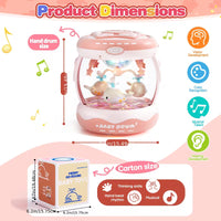 baby sensory projector learning toy for visual tracking and focus