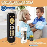 Baby sensory remote toy with light and sound educational toy for infants