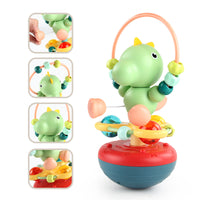 Baby sensory tumbler toy for grasping and sound exploration