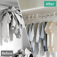 baby size divider hangers for closet storage and organization