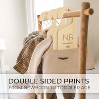 baby size divider from newborn to 24 months wooden closet organizer