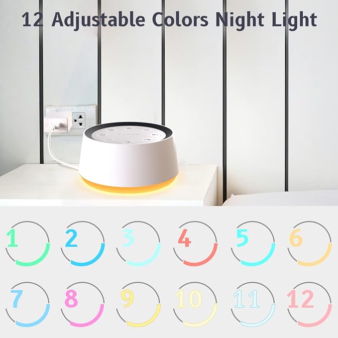 Baby Sleep Sound Machine With Night Light