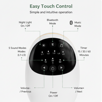 Portable baby sound machine back view