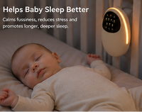Baby sound machine control panel with timer and level settings