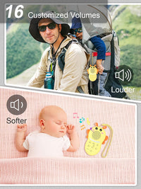 Lightweight portable noise machine packed with baby travel essentials