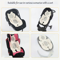 Baby stroller cushion for spine support and child safety