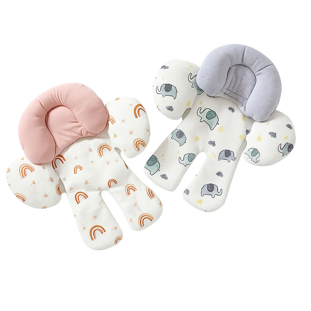 Baby stroller and high chair cushion with spring support for infants