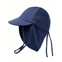 Baby Sun Hat with Neck Flap - Front View for Maximum UV Protection
